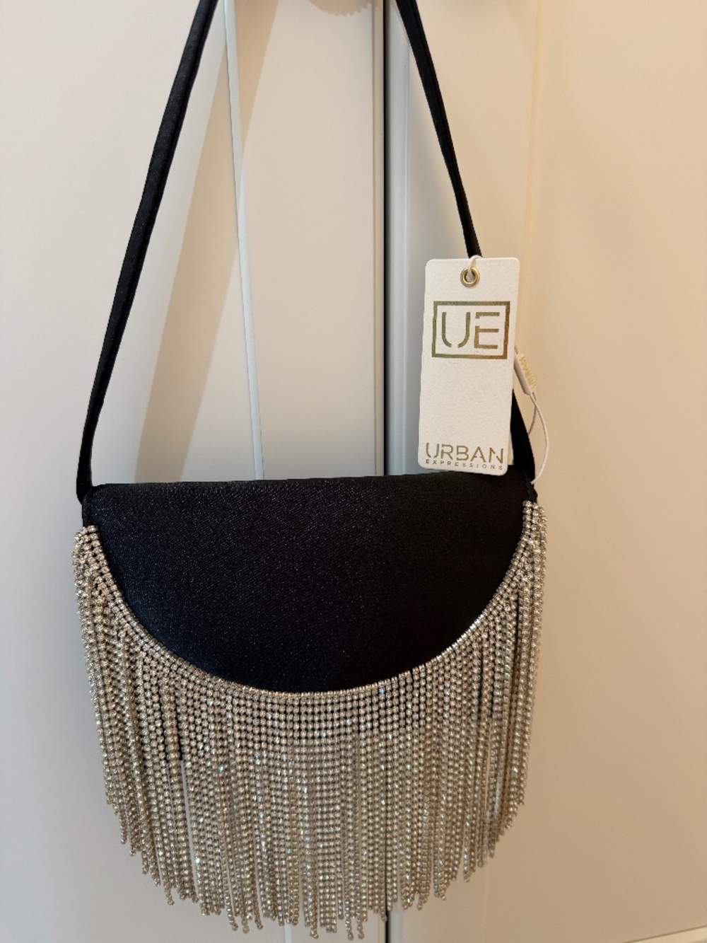 NWT Black Urban Expressions Ava Evening Bag
